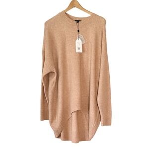 NWT Universal Standard Melissa High Camel Mohair Blend Oversized Lux Sweater M